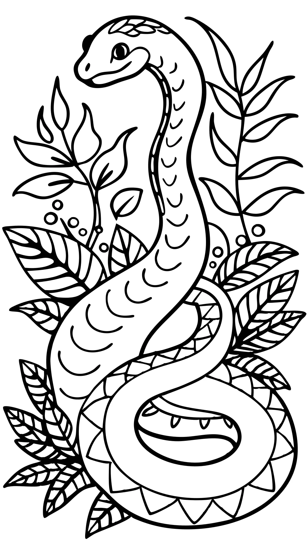 coloriage serpent